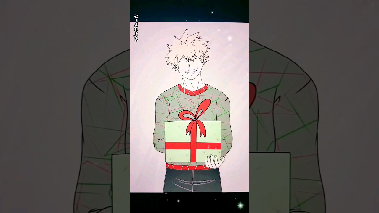 Bakugou wishes Deku a Merry Christmas! #myheroacademia #mha #bakugou #deku #anime #animation