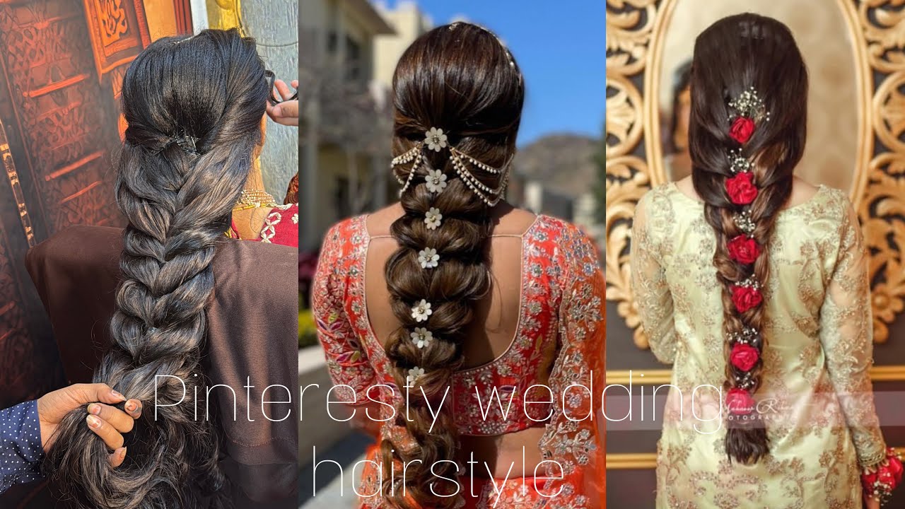 Pinterest inspired wedding hairstyle for girls | most beautiful hairstyle | Shruti makeover 