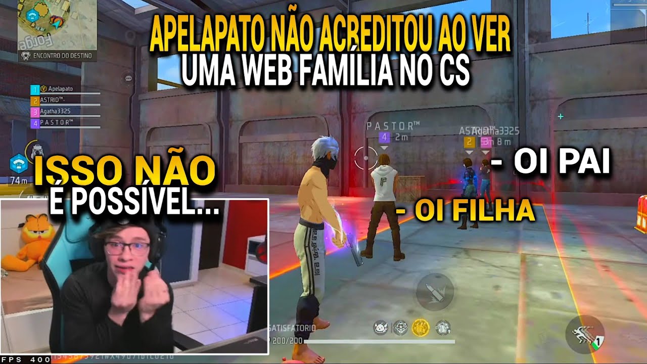 APELAPATO CAIU NO TIME DE UMA WEB FAMÍLIA, ELE NÃO ACREDITOU NO QUE VIU!!
