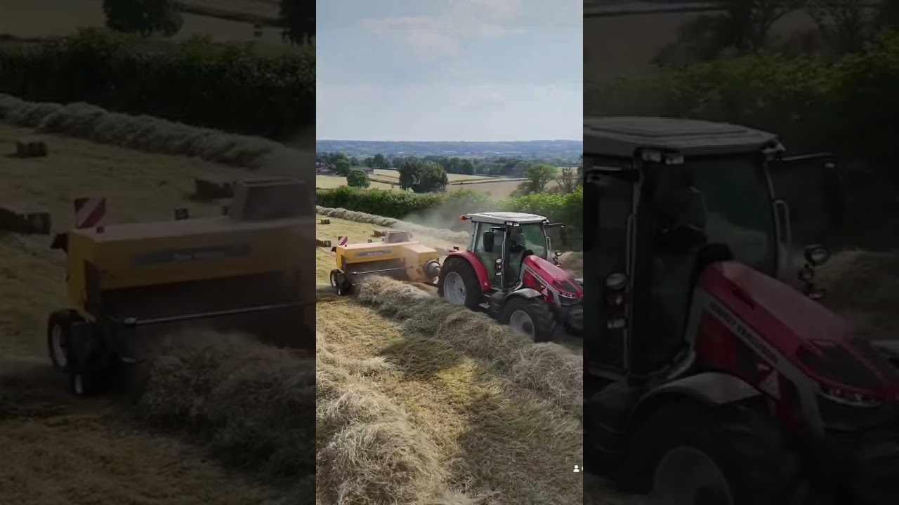 Hay making 2024#baling #agriculture #haymaking #classictractor #farming