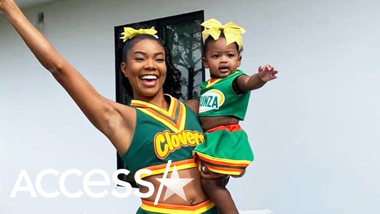 Gabrielle Union And 11-Month-Old Daughter Kaavia Twin In Matching 'Bring It On' Costumes