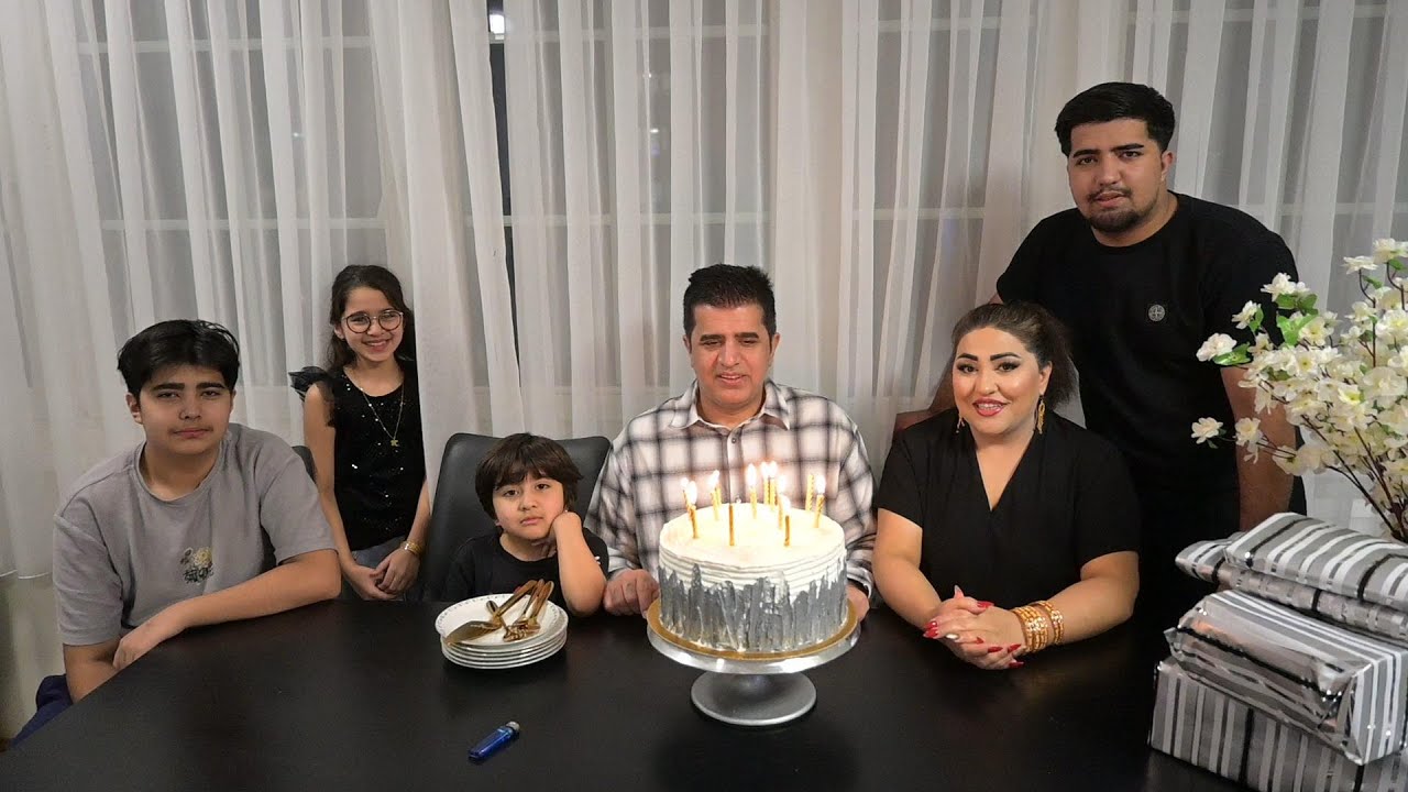 جشن تولد همسرم  | و درست کردنه  کیک  تولود | birthday party 🎂❤️