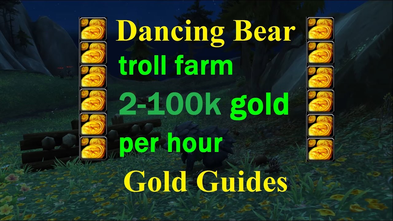 2-100.000 Gold per hour !!! - Troll Farm (Murloc Cave replacement) | World Warcraft 7.1