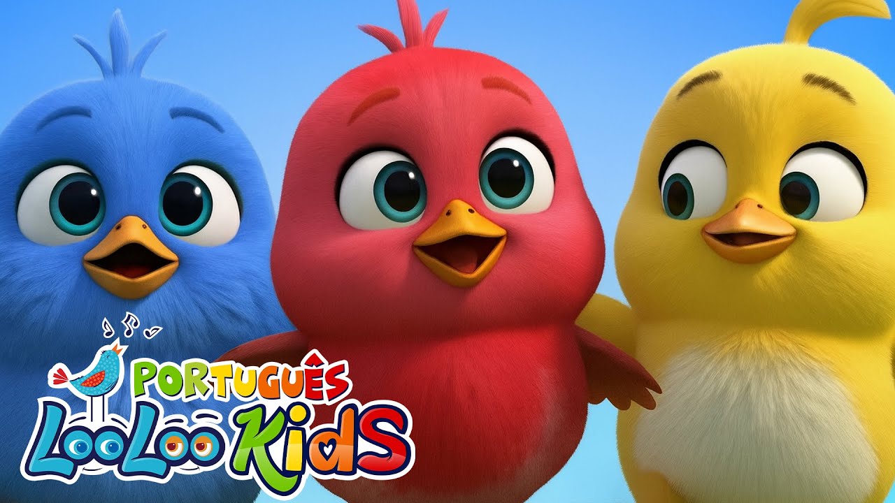 Os Pintinhos Coloridos e Instrumentos Musicais 🐥🌈 LooLoo Kids Portugu&ecirc;s - M&uacute;sicas Infantis