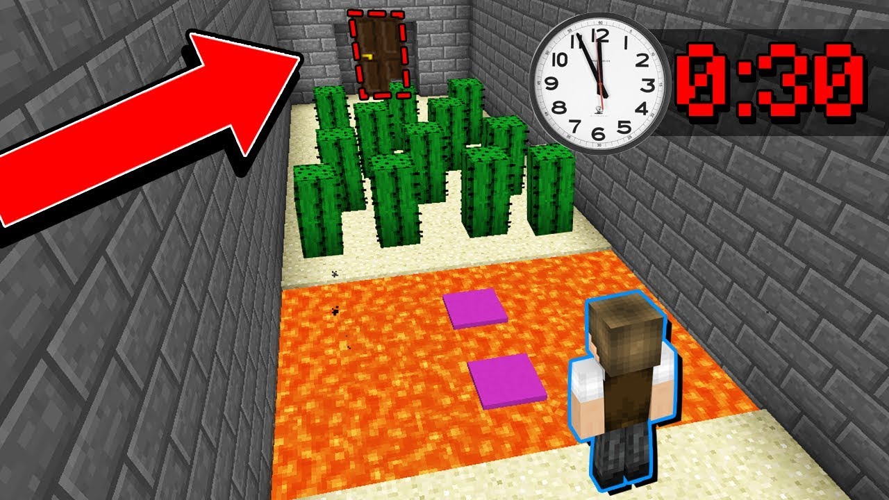 Minecraft: DUVIDO VOCÊ SAIR DESSE QUARTO EM MENOS DE 30 SEGUNDOS!