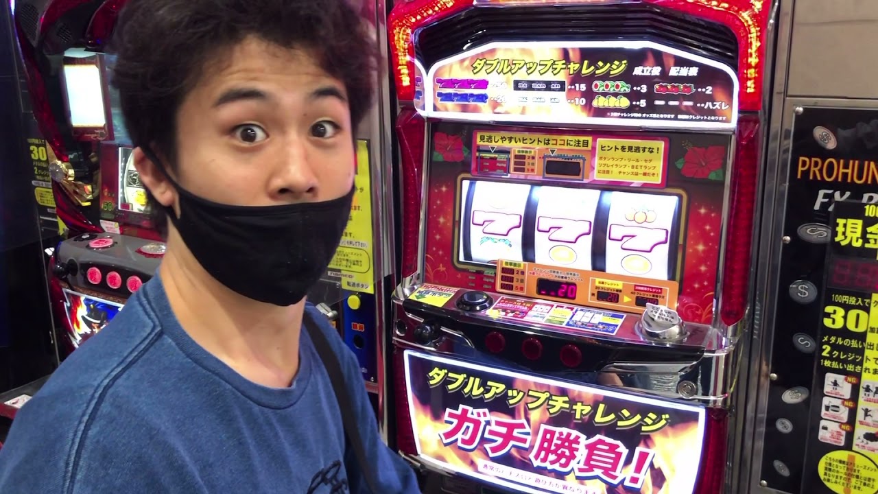 ダブルアップチャレンジでメダル9999枚まで獲得できる！？ゲーセンでハナハナの最強スロットやったみた！