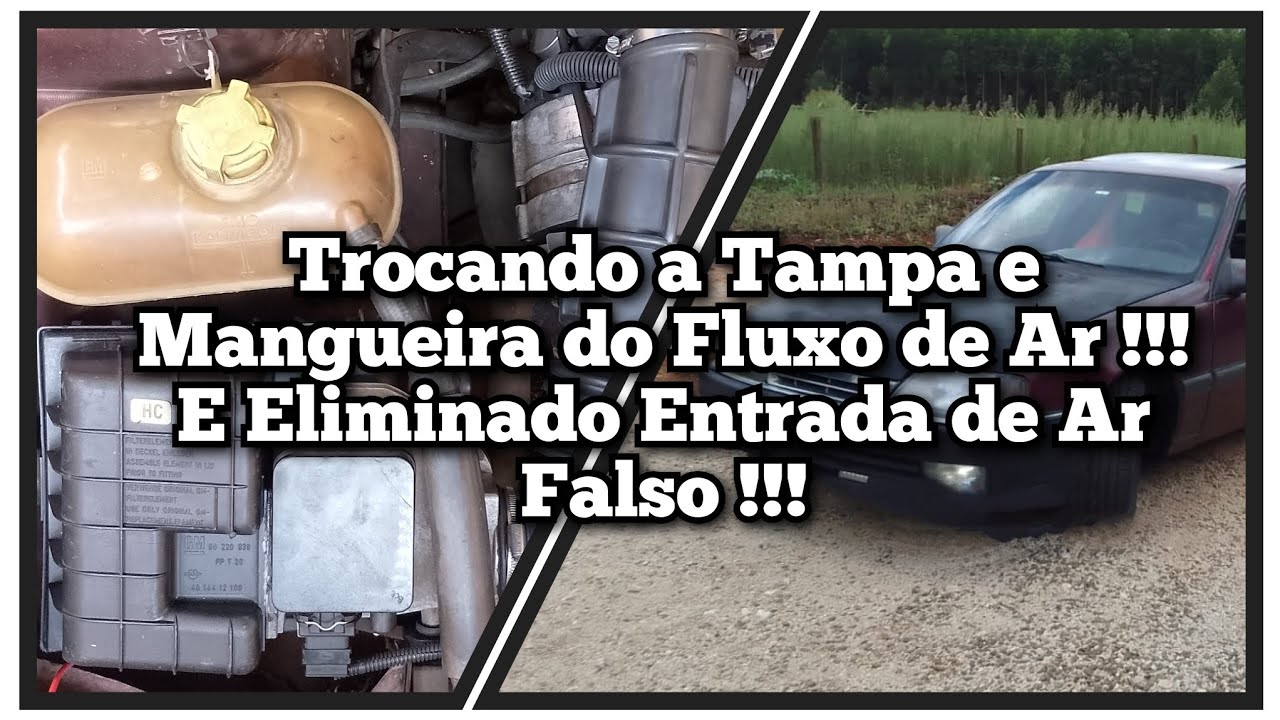 Omega 2.0 !!! Trocando a Tampa e Mangueira do Fluxo de Ar !!! E Eliminando Entrada de Ar Falso !!! 