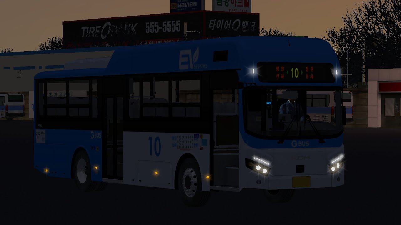 [OMSI2] KGM SMART110E EV - 청진 시내버스 10번 운행