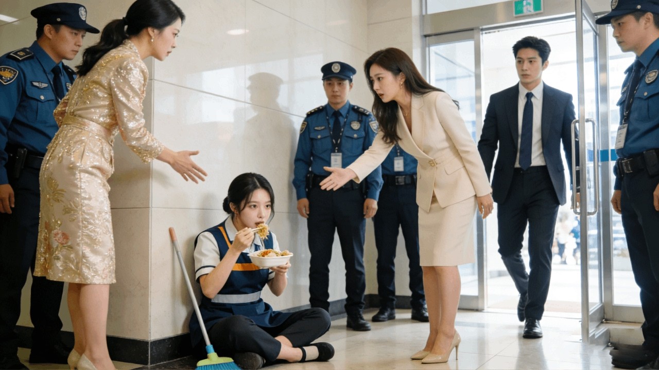 The janitor ate alone in a corner;the CEO fell at first sight,then realized she was his contract wif