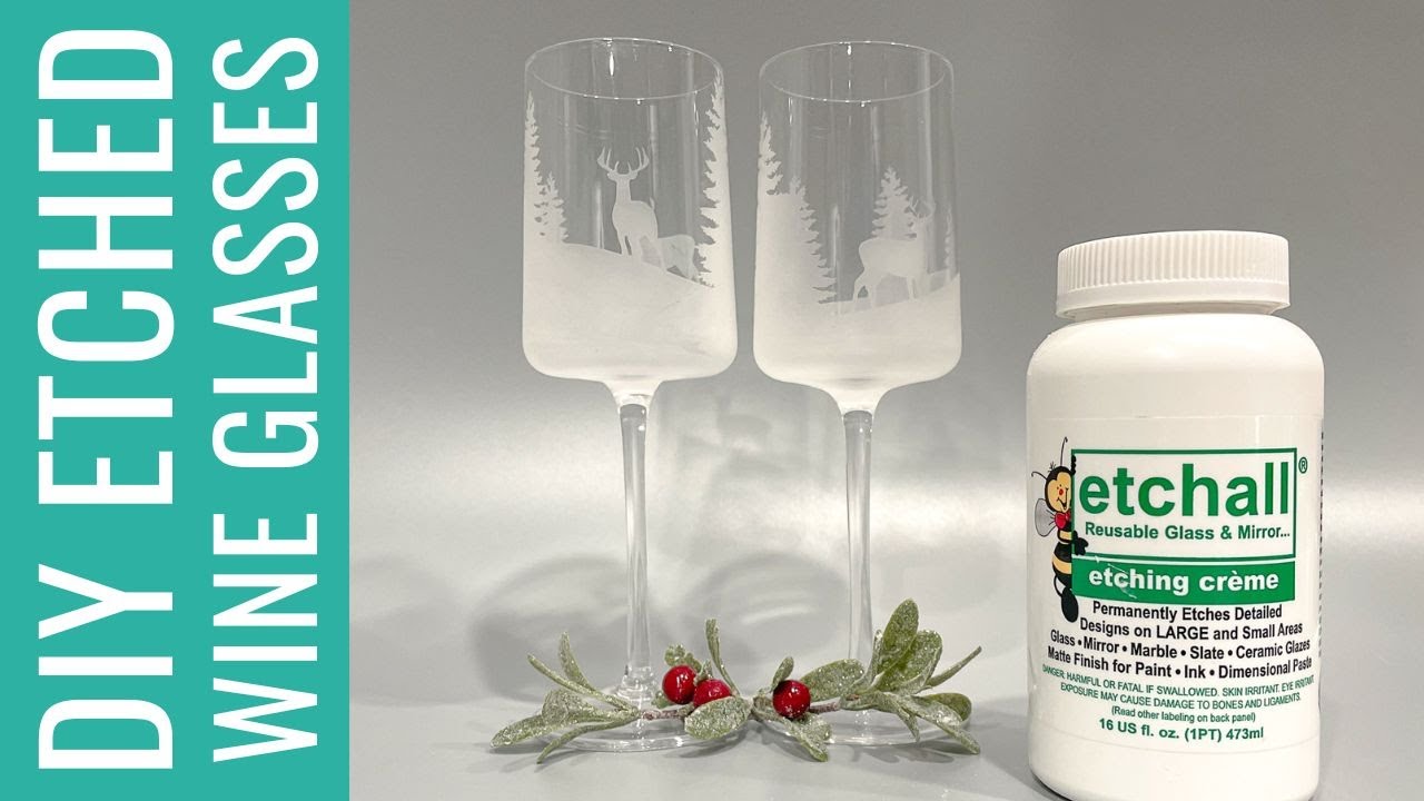 How to Etch Wine Glasses with Etchall Etching Creme