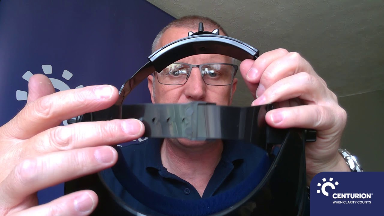 Adjustment of the Centurion Browguard PPE