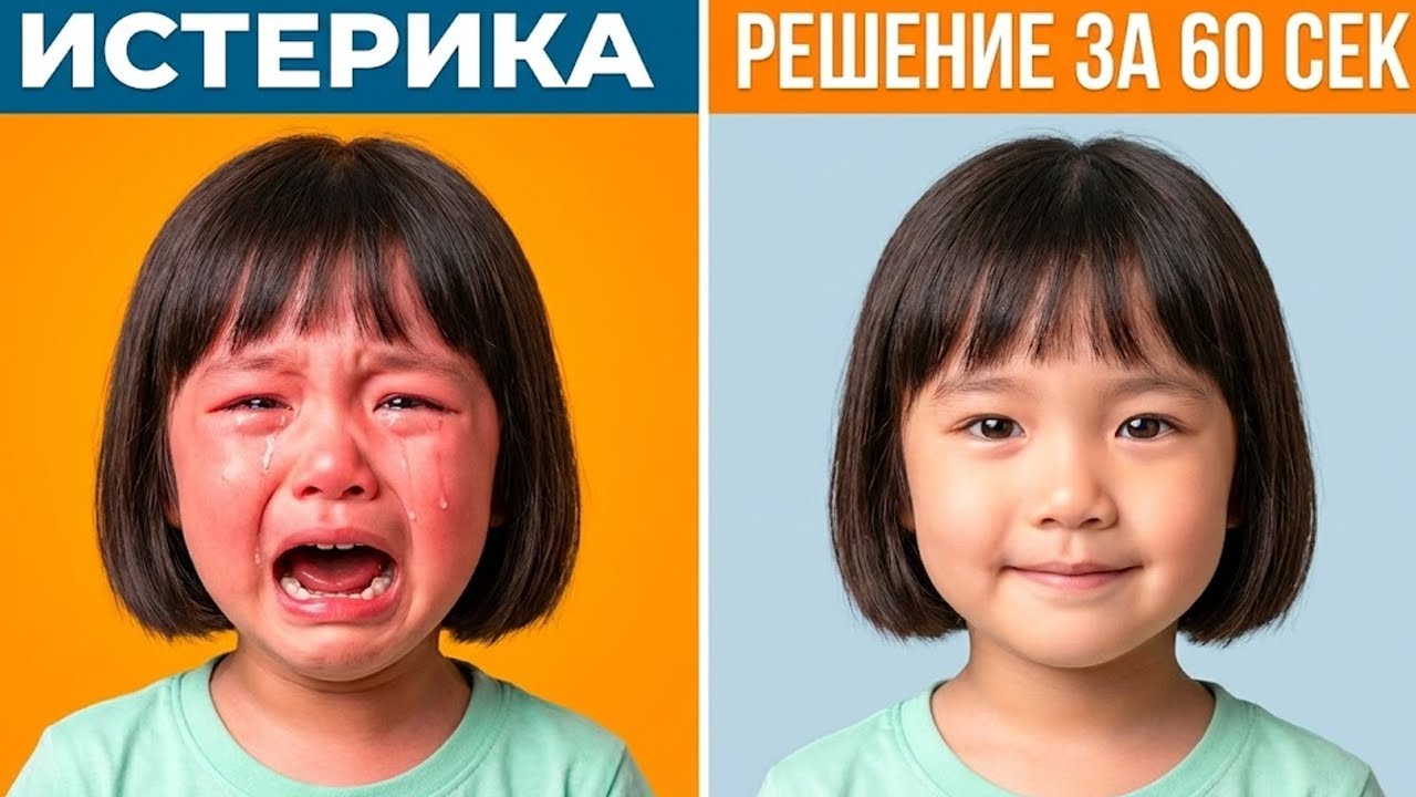 Метод «60 секунд» из Кореи: любая истерика пройдет за 1 минуту.