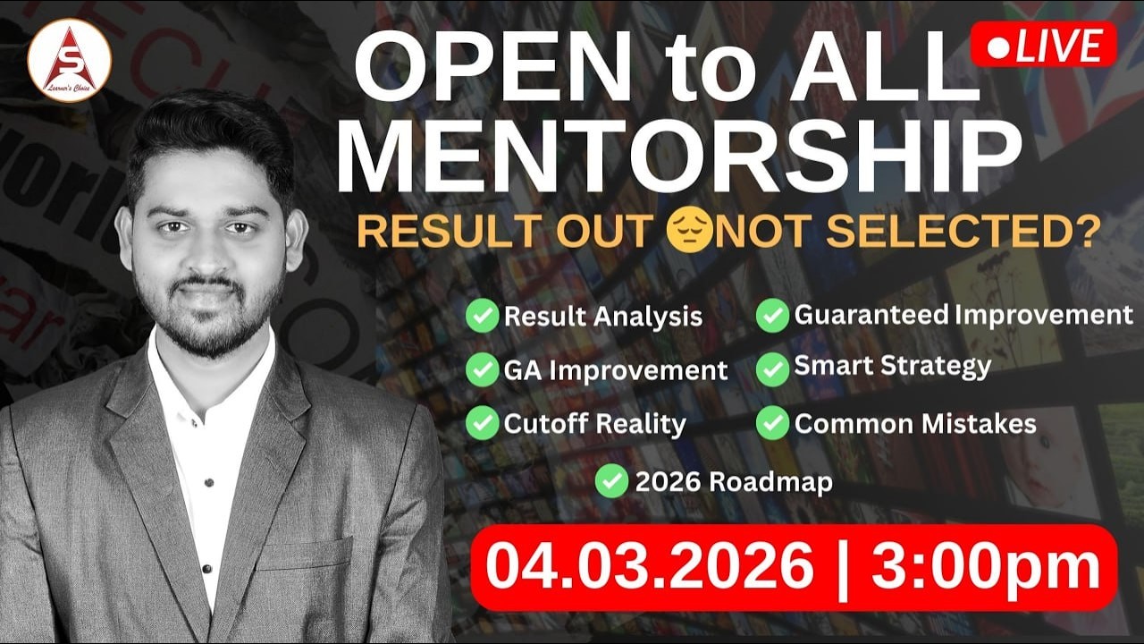 ONLINE MENTORSHIP SESSION (OPEN TO ALL) by. OM SIR | 04.03.2026 | #ssa #bankingexam #mains #mentor