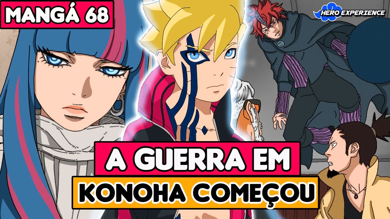 INVAS&Atilde;O A KONOHA COME&Ccedil;OU! BORUTO E AMADO SER&Atilde;O CAPTURADOS | BORUTO MANG&Aacute; 68