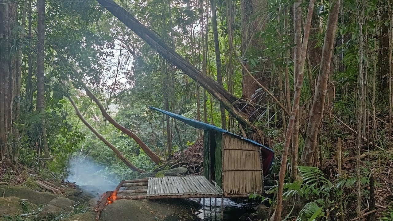 MEMBANGUN SELTER DI ATAS ALIRAN SUNGAI/ BUSHCRAFT SURVIVAL