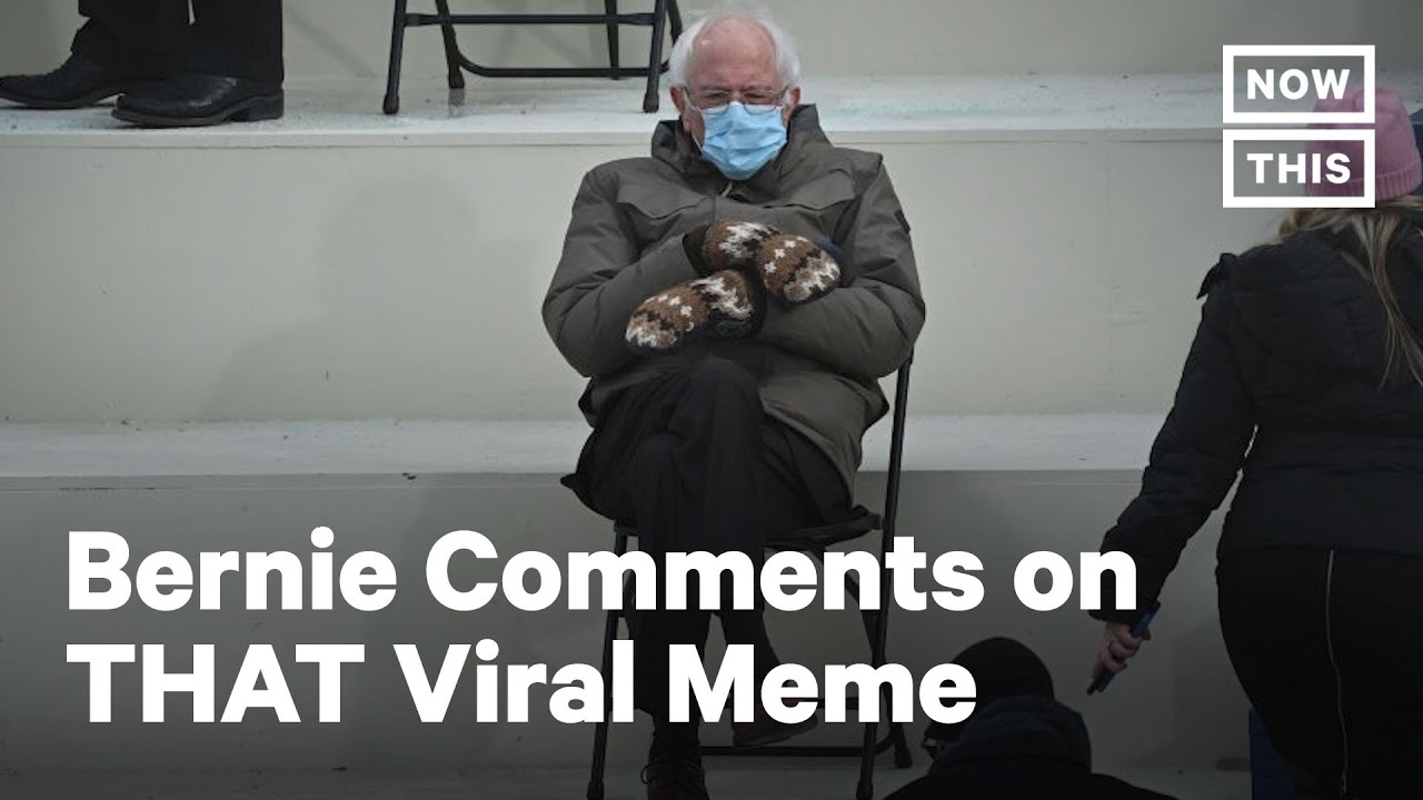 Bernie Discusses Viral Inauguration Meme with Seth Meyers