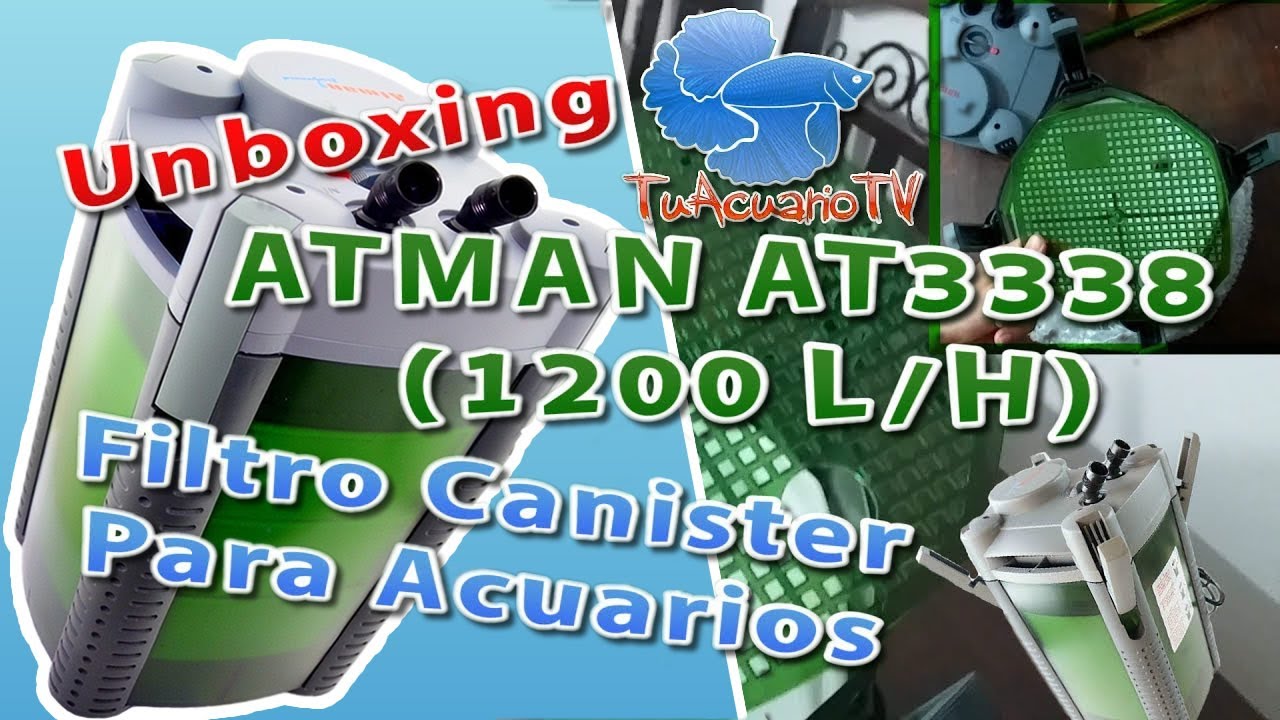 Unboxing Filtro Canister Atman #AT 3338  acuario 1200L/H