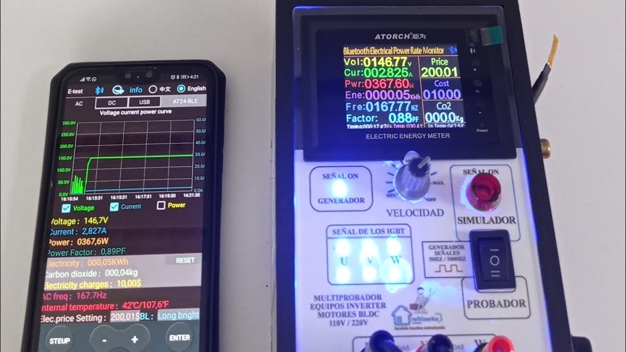 Multiprobador Para equipos Inverter de 120 y 220v Herramienta Para el Diagnostico | refriserka