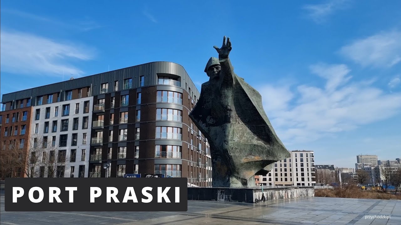 Warszawa / Warsaw Port Praski śluza, kładka nad kanałem i nowa inwestycja / Port Praski walking tour