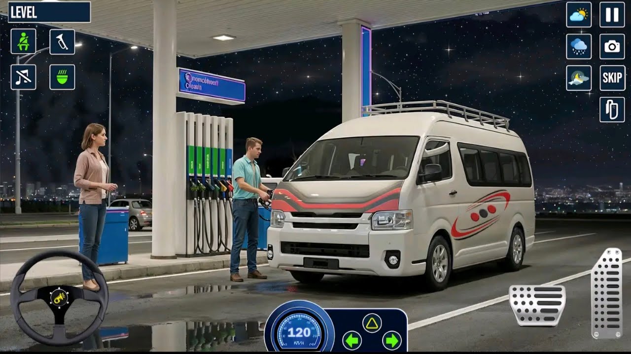 Offroad mini van- minibus driving 🚗 🎊🎉