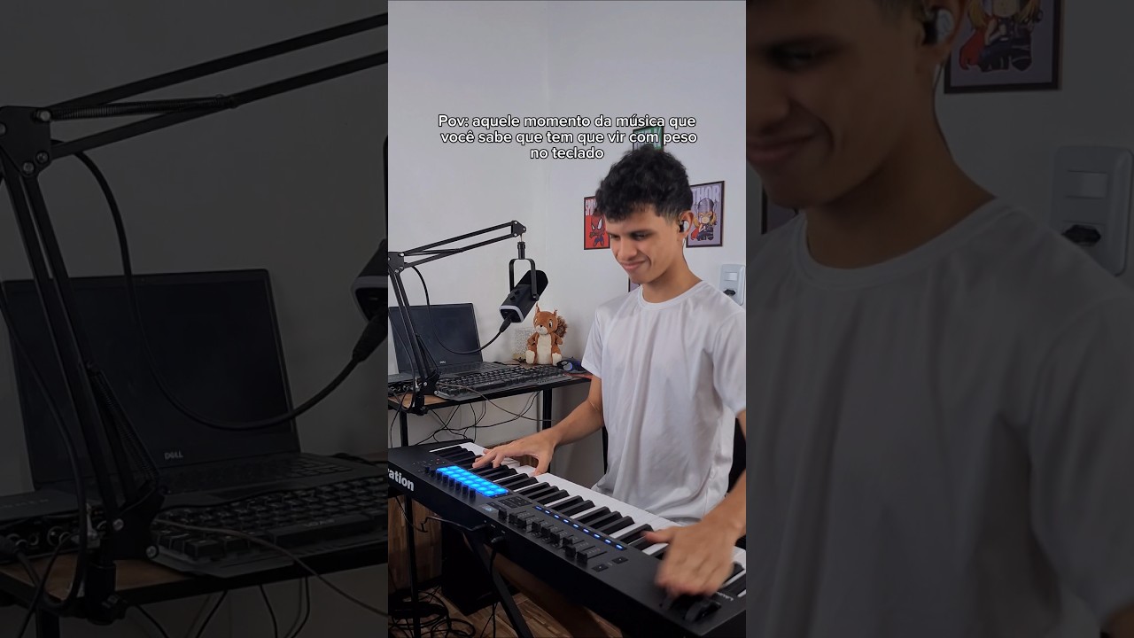 Chegando com peso no teclado 