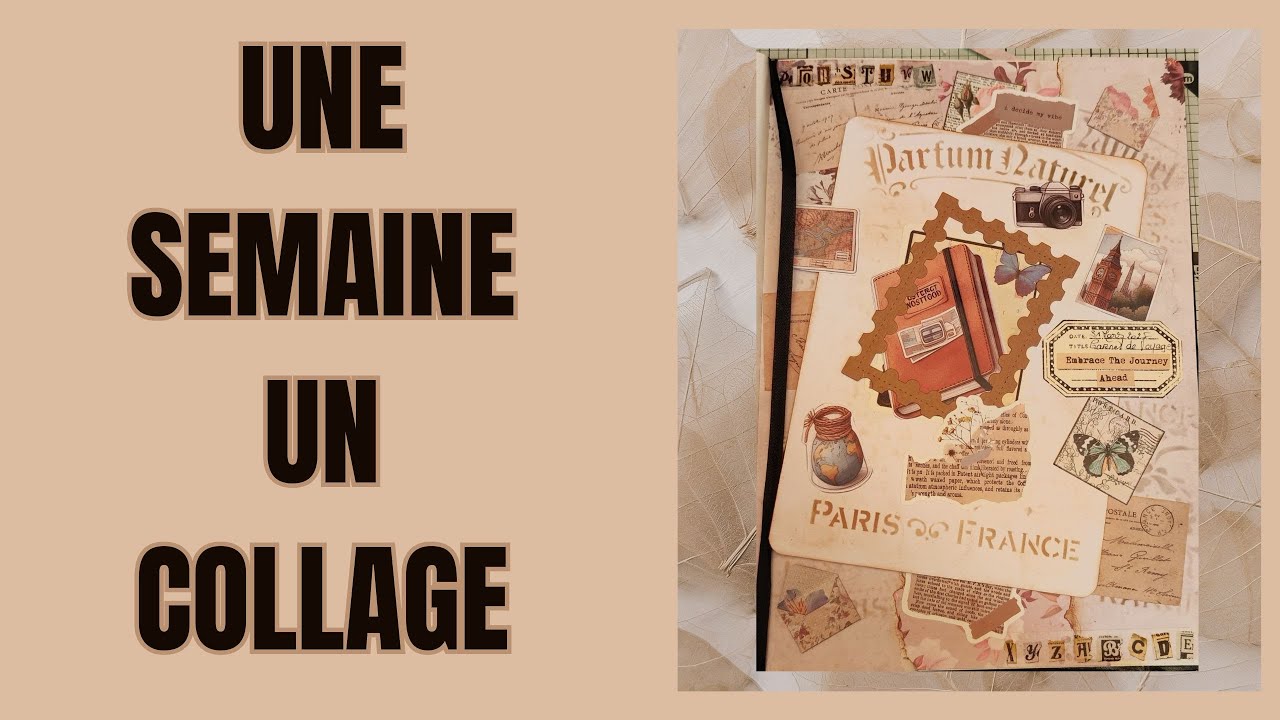 CARNET DE VOYAGE ✈️🌍 : 1 SEMAINE, 1 COLLAGE ! #artcollage #artjournal