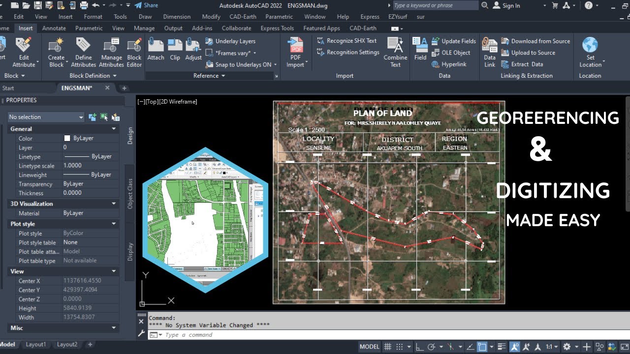 How to Georeference and Digitize Maps in AutoCAD - EASY Guide
