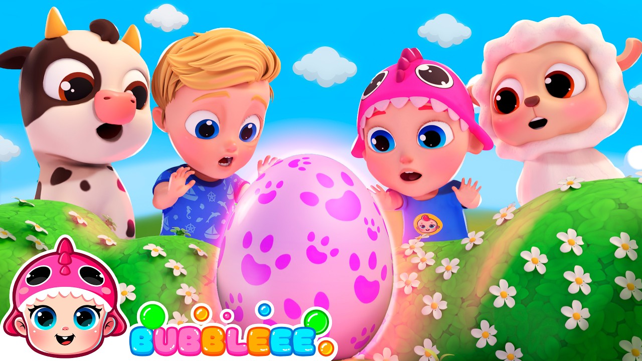 Humpty Dumpty (🦖 Dino Egg) +MORE | Bubbleee Nursery Rhymes & Kids Songs 🌟