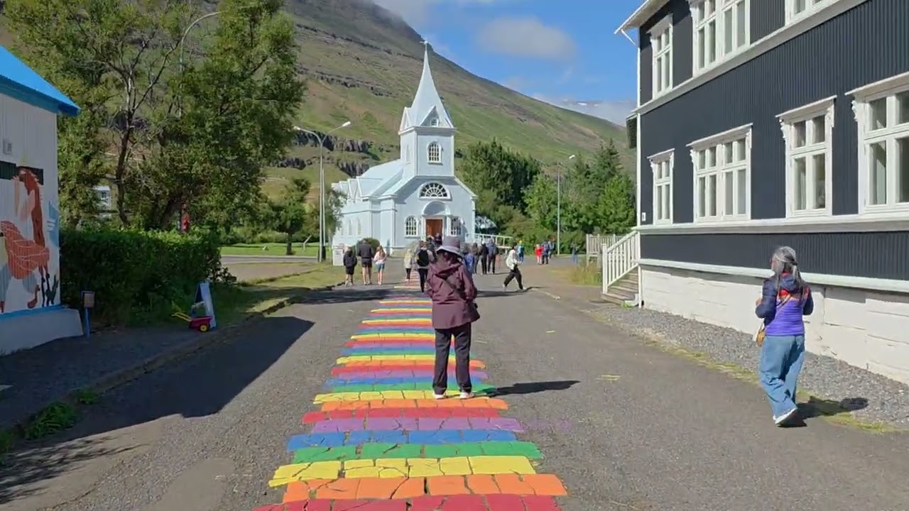 Day 3 in Seydisfjordur: Puffin watching, East Iceland village , Gufufoss and Rainbow Road