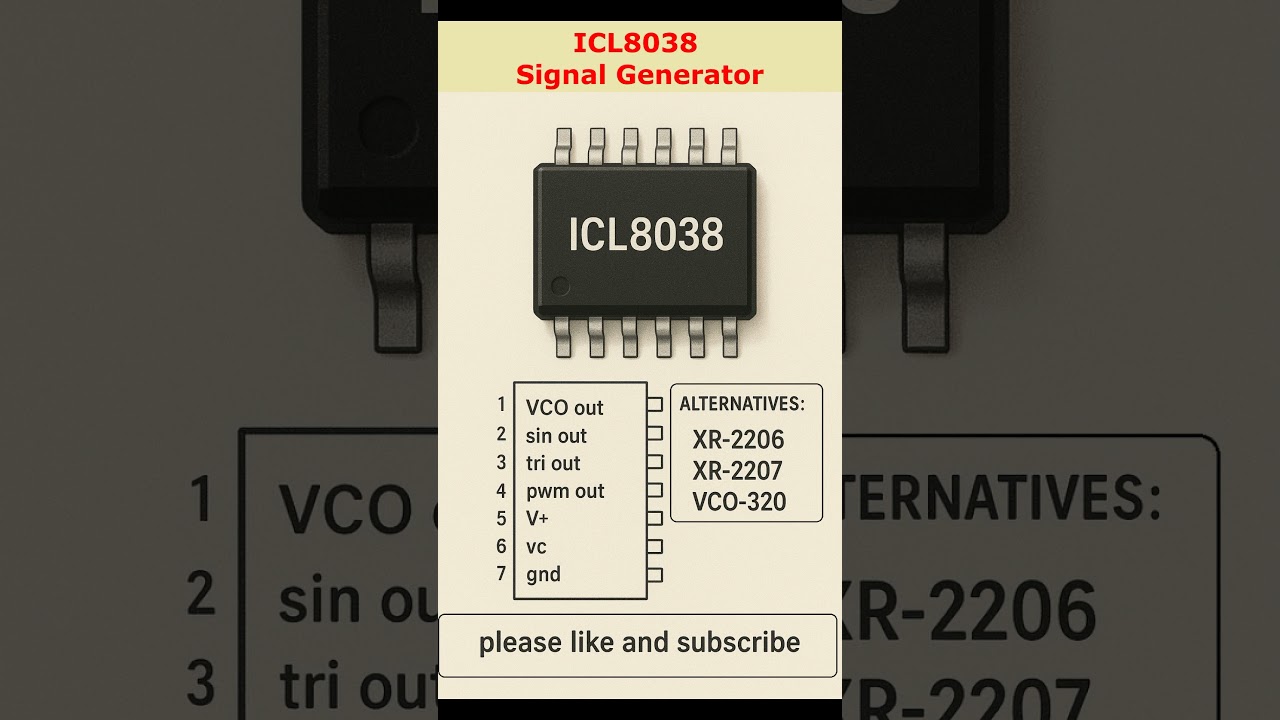 Генератор сигналов различной формы ICL8038