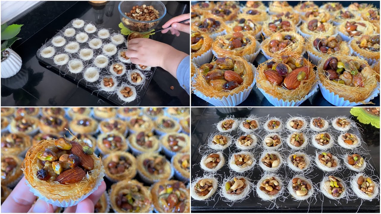 مذاق ولا أروع،متعيهم بعش البليل سهل وراقي ولذيذ جدا|طريقة الاحتفاظ به مقرمش مدة طويلة|أسهل الحلويات