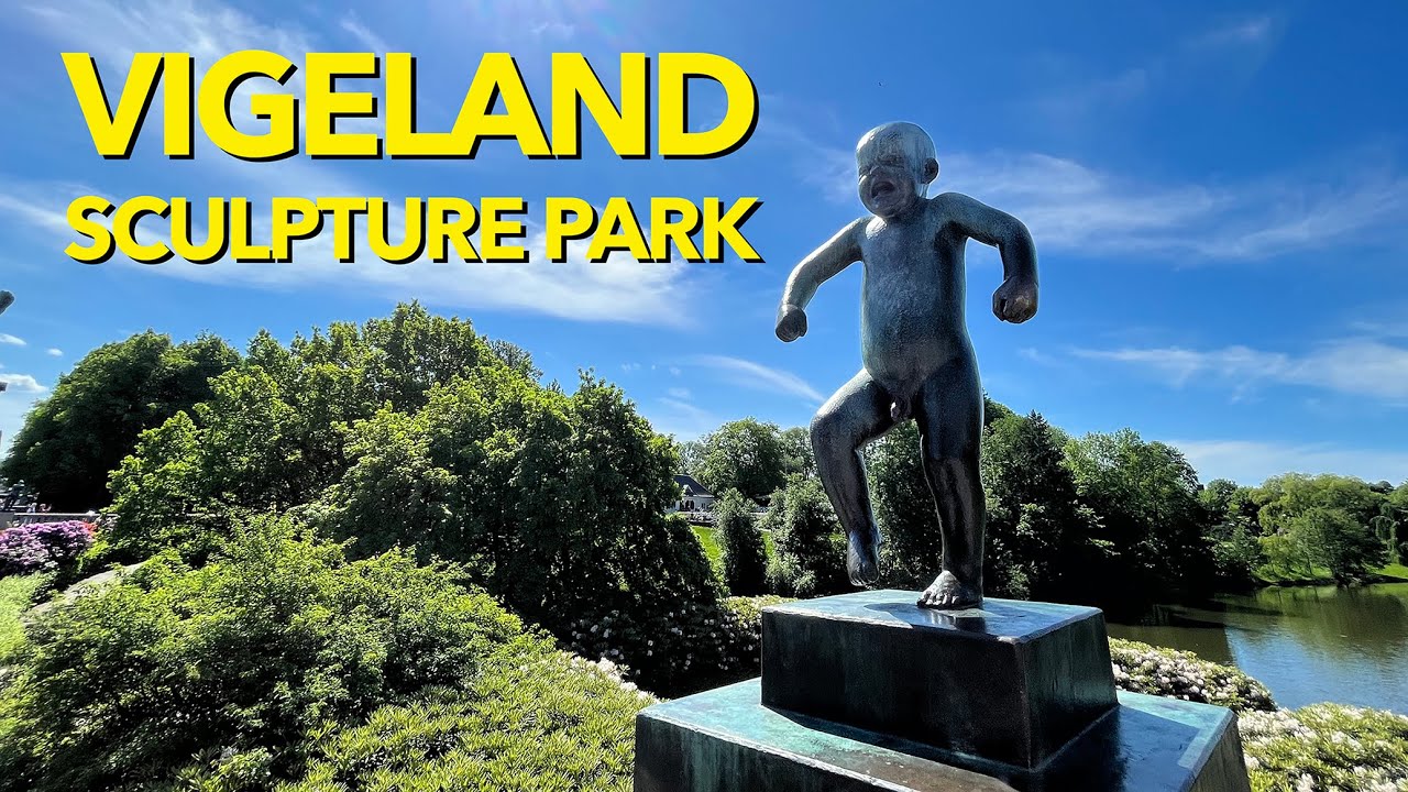 Vigeland Sculpture Park 4K 60FPS HDR Walking Tour, Oslo, Norway, Summer 2022 | Walk With Natalie