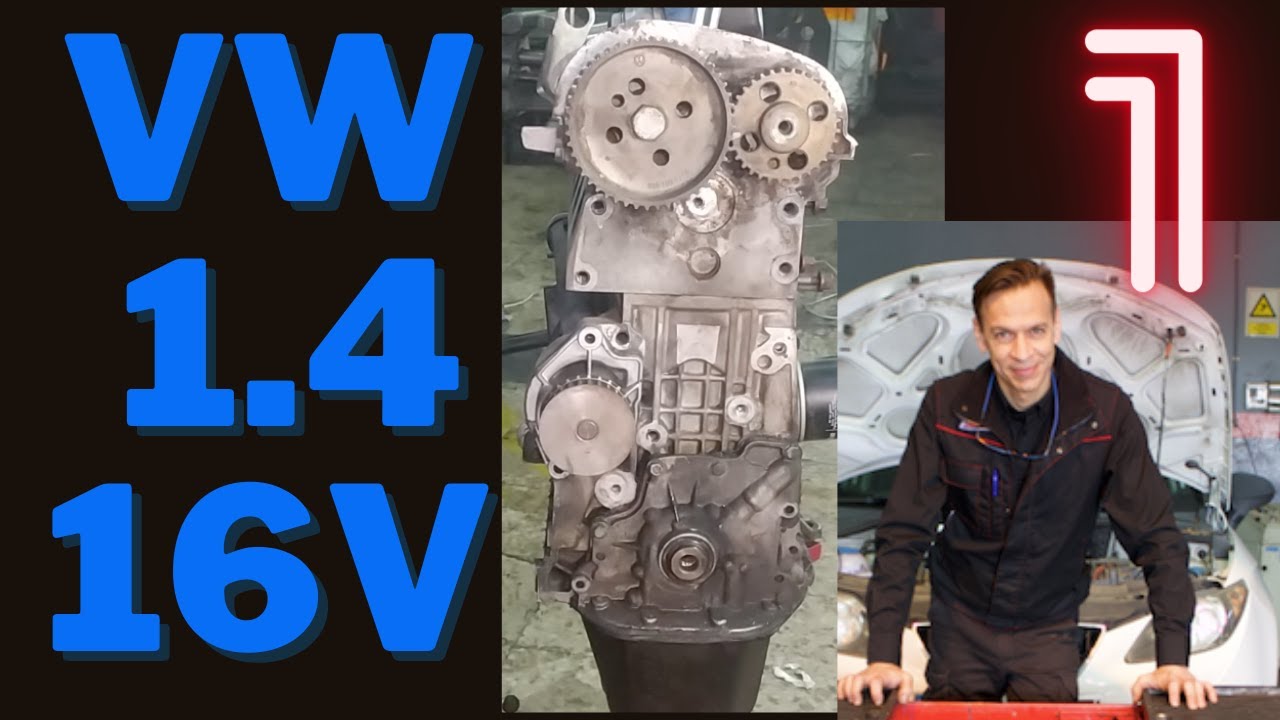 VOLKSWAGEN POLO 1.4 16V Desarmado del Motor Roto, Video Educativo  De Daños, VW Engine Tear Down
