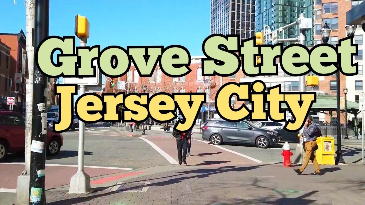 Walking on Grove Street in Jersey City, New Jersey, USA | The commercial part of the street