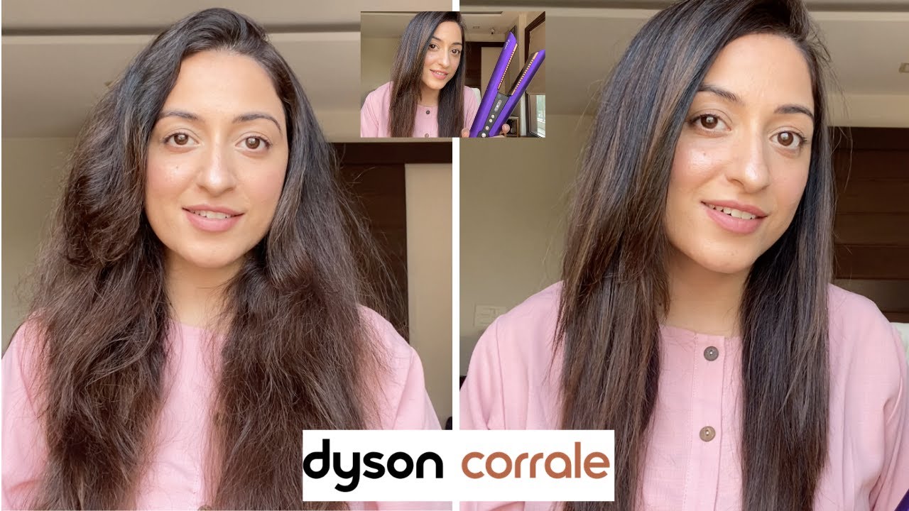 DYSON CORRALE HAIR STRAIGHTENER - Demo & Review | Worth It? How to Use? Does it stay? Hair Damage?