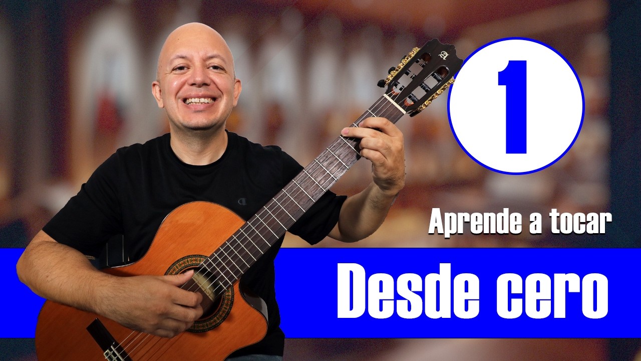 Aprende a tocar guitarra - curso para PRINCIPIANTES - LECCI&Oacute;N 1