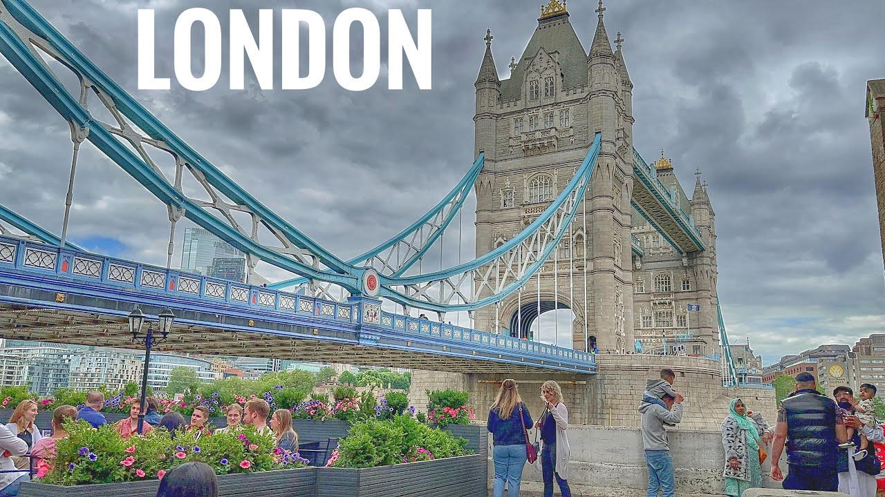 England 🏴󠁧󠁢󠁥󠁮󠁧󠁿 London City Summer Walk Tour | Borough Market to Tower Bridge London [4K HDR]