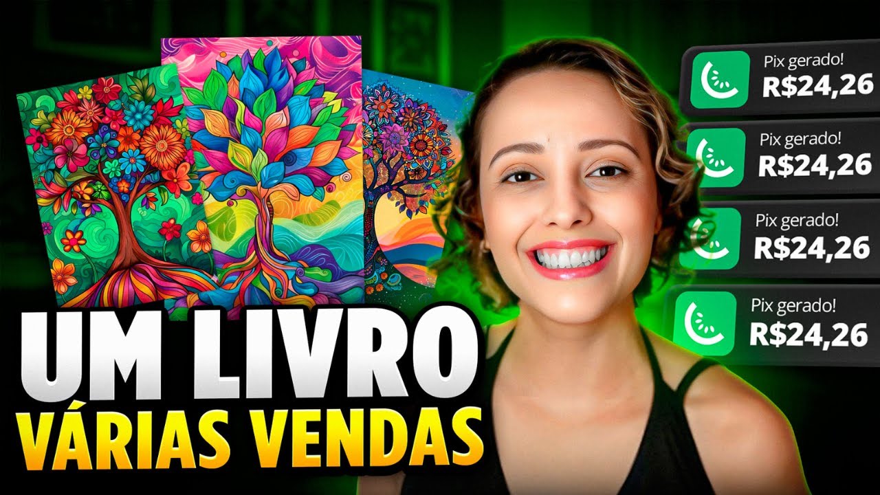 Como Criar Livros de Colorir com IA e Vender Todos os Dias na Internet