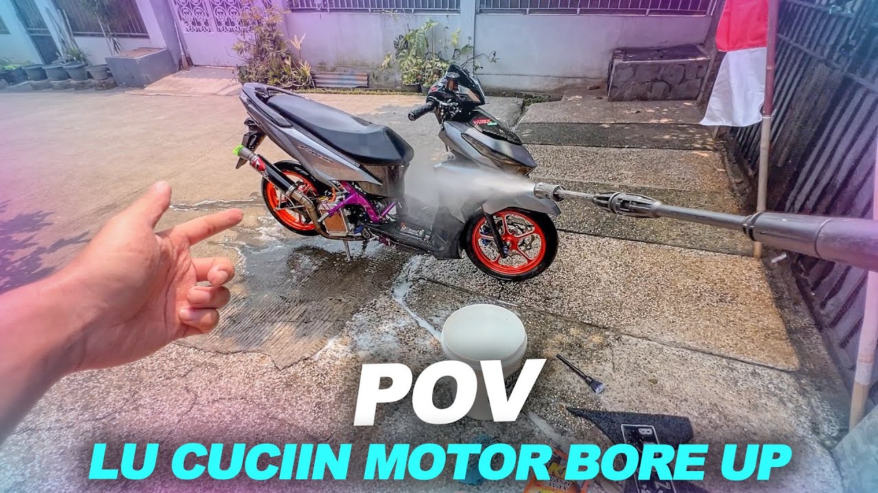 TEMENIN GUA NYUCI MOTOR VATRICK YU  tar gua kasih 2 rebu tapi besok ya