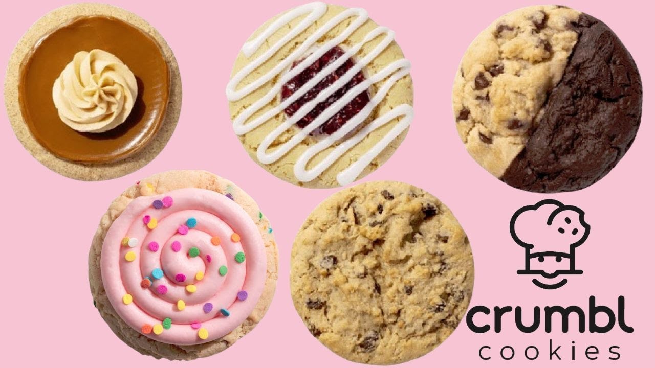 Crumbl Cookies 3/18/24 Confetti Cake, Dulce De Leche, Raspberry Danish, Oatmeal Raisin & Brookie