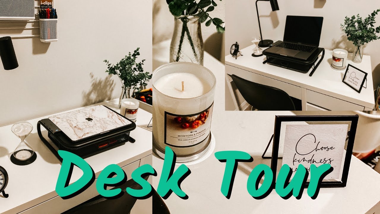 BACK TO *ONLINE* SCHOOL DESK TOUR 2020 + ORGANIZATION IDEAS FOR ONLINE SCHOOL | G RATED