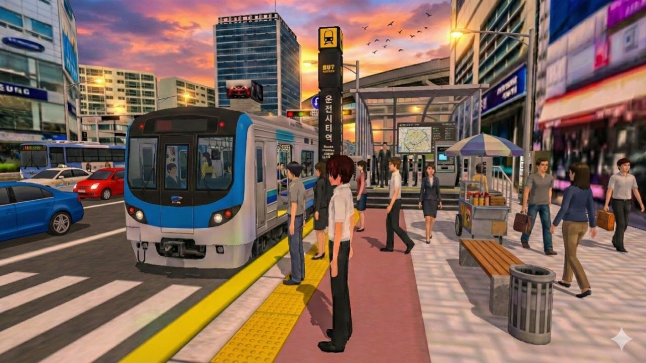 Car 🚗to monorail 🚝 traveling Experience today–3d driving class simulator 2026 New update#cardriving 