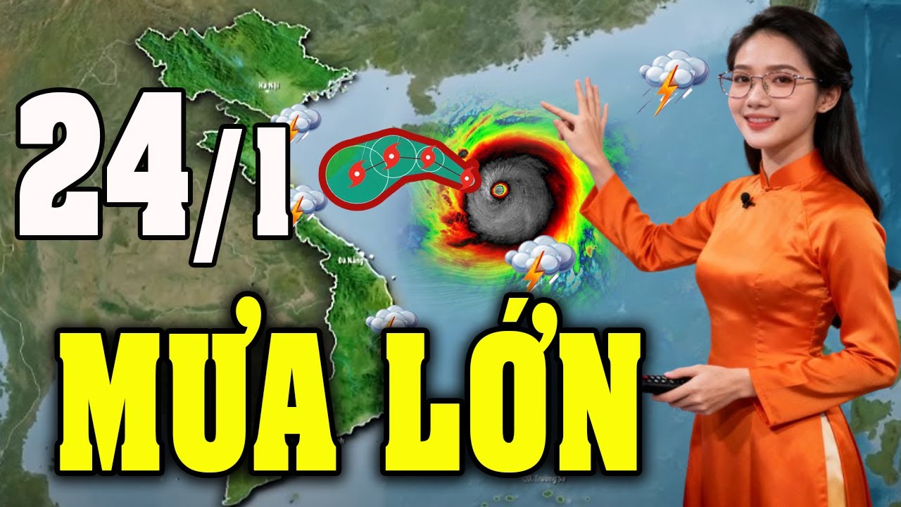 Dự Báo Thời Tiết Đêm Nay và Ngày Mai 24/1 | Thời Tiết Hôm Nay 3 Ngày Tới Mới Nhất|#thoitiet
