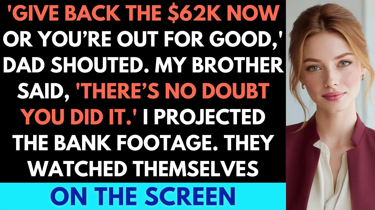 My Parents Demanded 'Return the $62K or Don’t Come Home' — So I Made Them Watch the Real Thieves