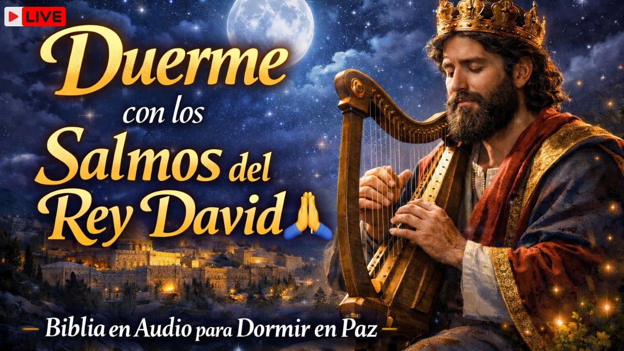 🔴 EN VIVO | Duerme con los Salmos del Rey David 🙏 Biblia en Audio para Dormir en Paz