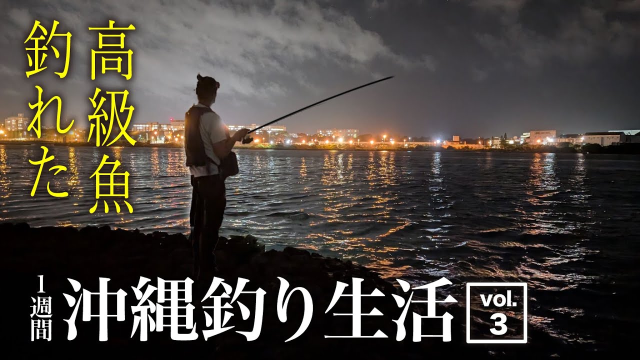 【沖縄釣り生活③終】沖縄ラストでまさかの奇跡！那覇の夜釣りで高級魚がHITして大興奮。家族と最高の想い出ができました