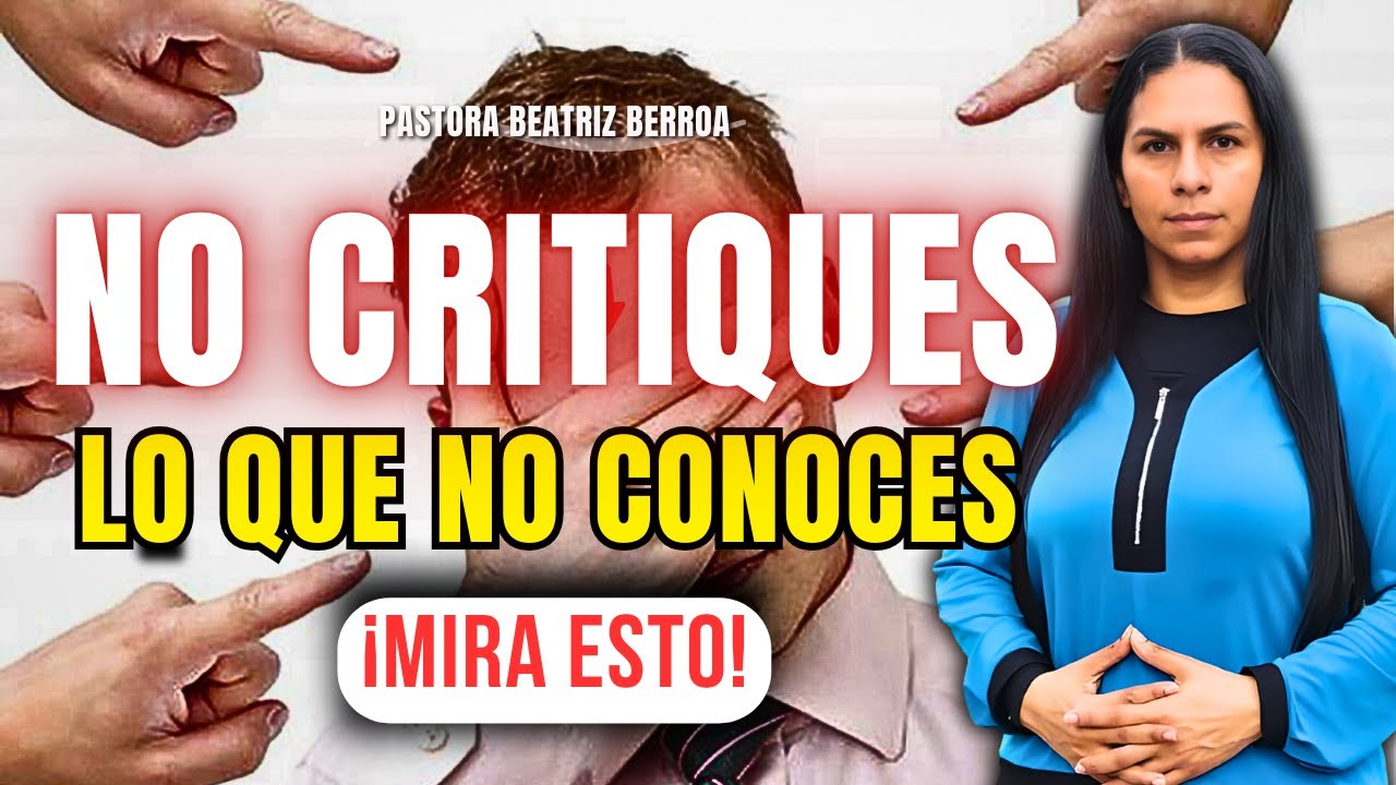 🚨NO CRITIQUES LO QUE NO CONOCES👀 (MIRA ESTO) PASTORA BEATRIZ BERROA