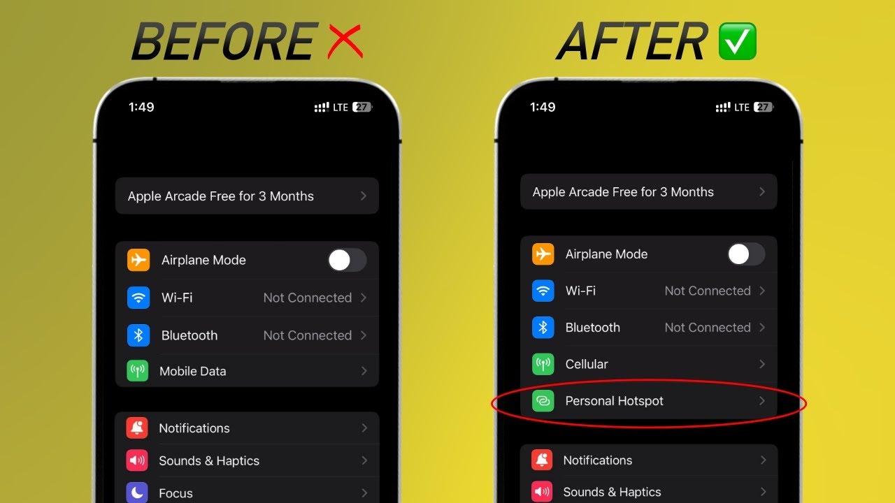 iPhone Personal Hotspot Option Not Showing? Here's The Fix!