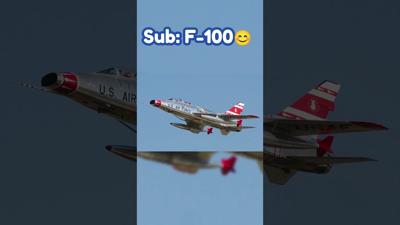 The Best American 2nd Gen  Fighter if You...🤯 #military #f100 #f104 #f101