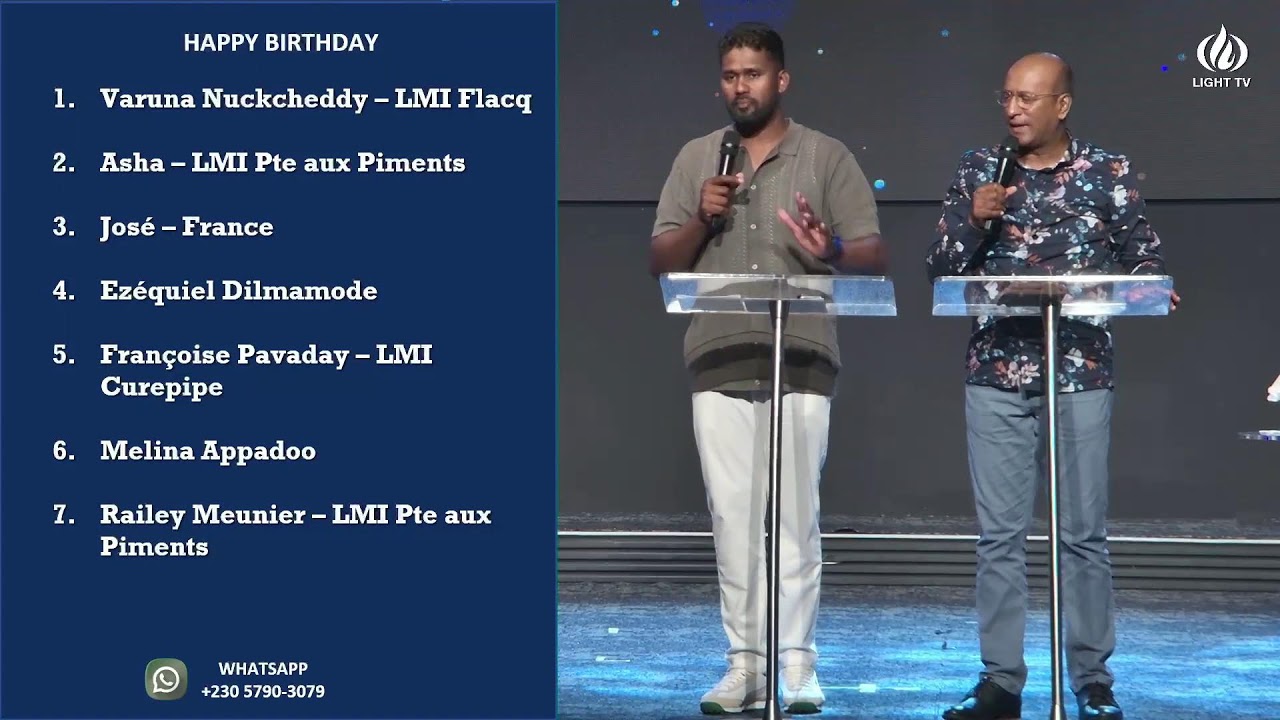 Thursday 12 March 2026 | Dr Stanley Moodley | Light Ministries International